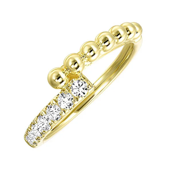 yellow diamond engagement rings -14Kt Yellow Gold Diamond (1/4Ctw) Band