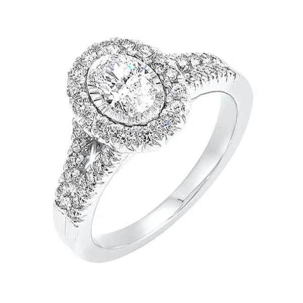 custom-designed engagement rings -14KT WHITE GOLD DIAMOND(1CTW) RING