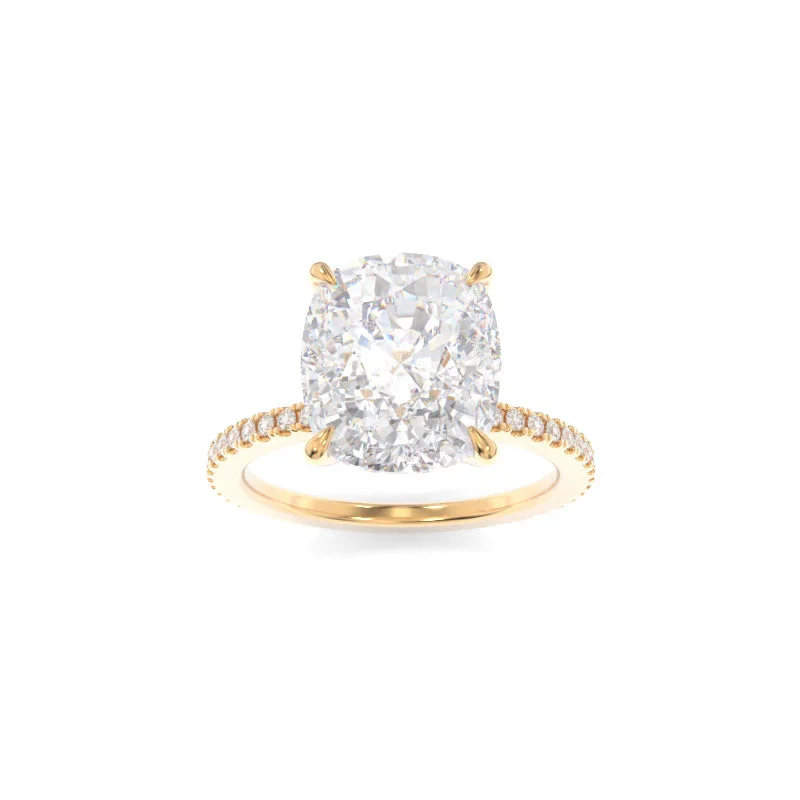 cushion cut engagement rings -Tara Ring Elongated Cushion