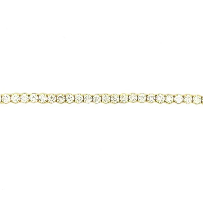 women's custom bangle -Mountz Collection 7.0CTW Diamond Straightline Bracelet in 14K Yellow Gold