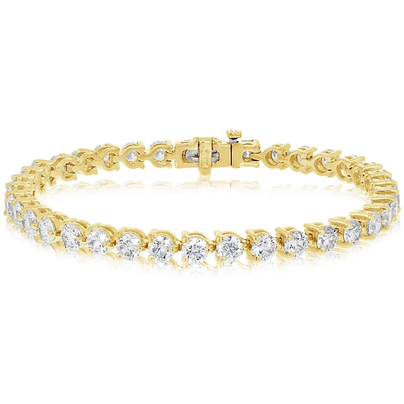 women's gemstone bangles -13 Carat Diamond Tennis Bracelet