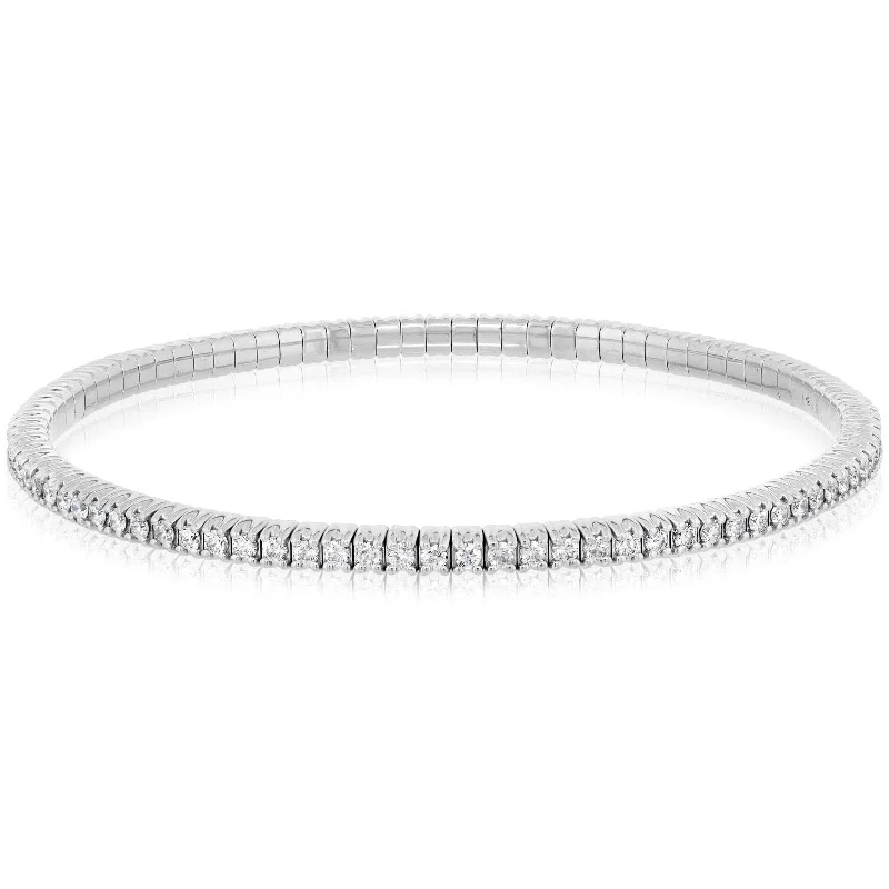 women's custom bracelet -2.25 Carat Diamond Stretchy Bracelet