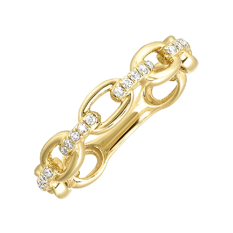 contemporary engagement rings -10Kt Yellow Gold Diamond 1/10Ctw Ring