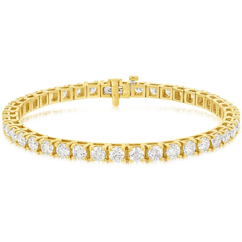 women's leaf bracelet -8 Carat Diamond Tennis Bracelet