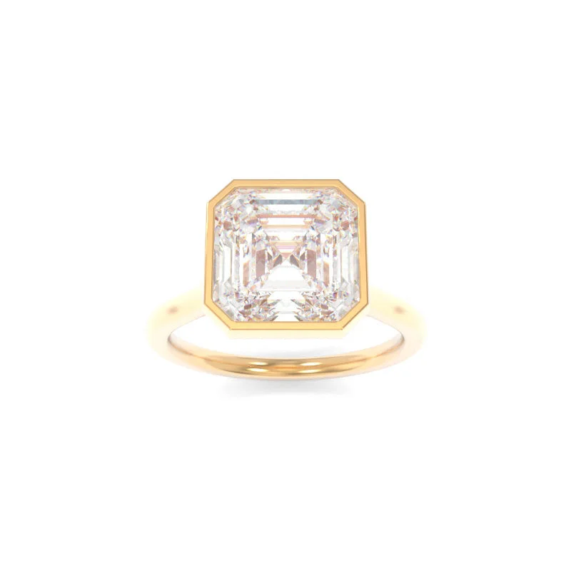 bridal diamond engagement rings -Eleanor Solitaire Asscher