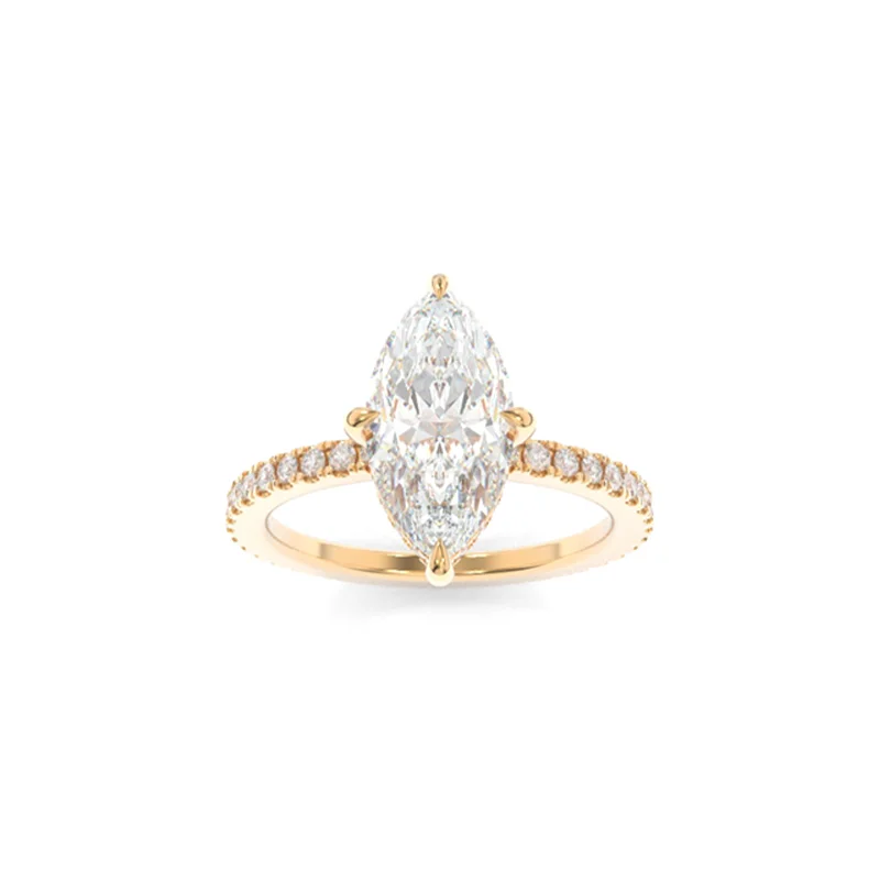 radiant cut engagement rings -Avery Ring Marquise