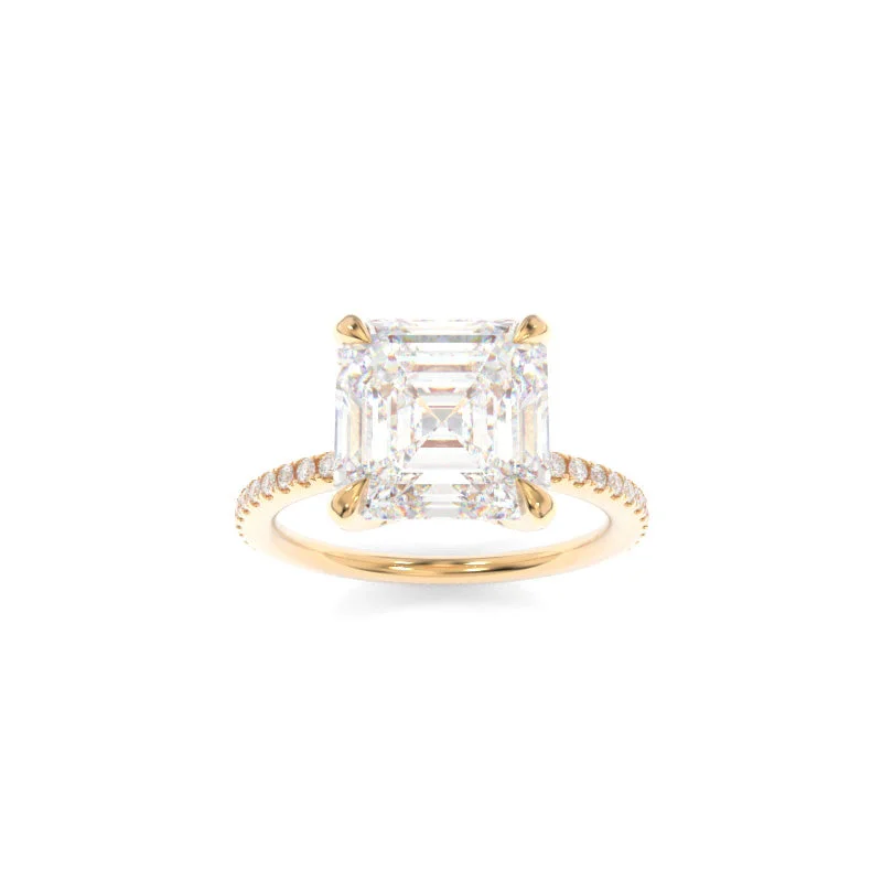 stacked engagement rings -Selena Ring Asscher