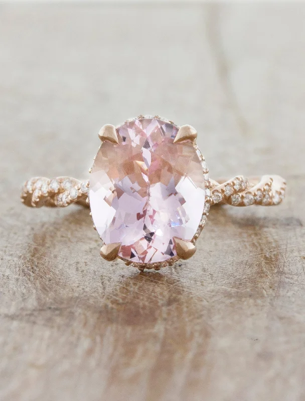 nontraditional engagement rings -Matilda - Morganite