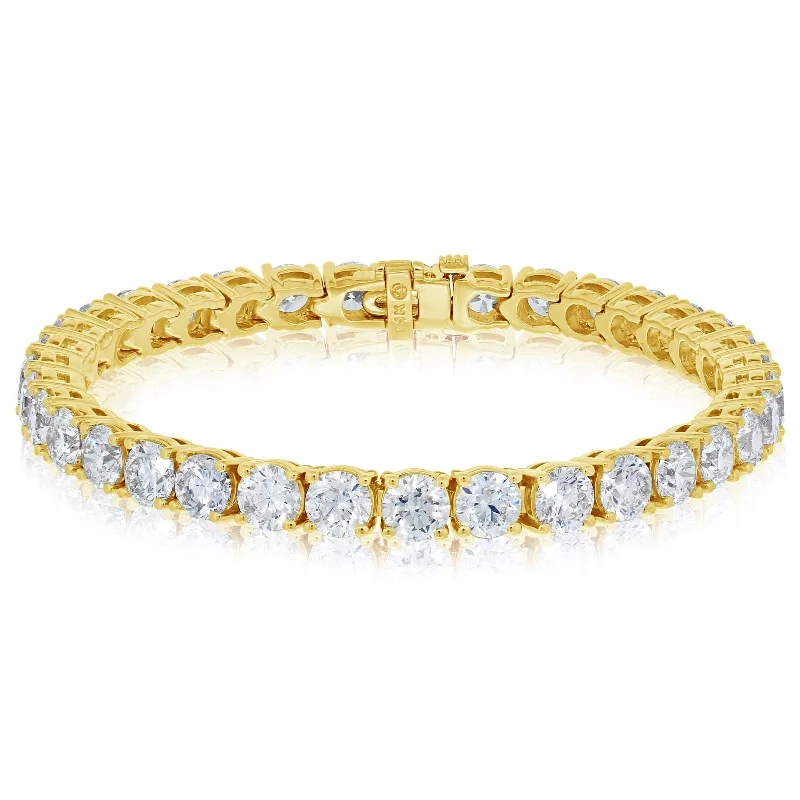 women's bangle bracelet -15 Carat Diamond Tennis Bracelet